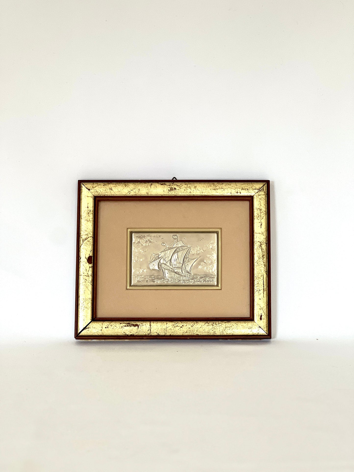 Santa Maria 925K Silver Bas-Relief Plaque