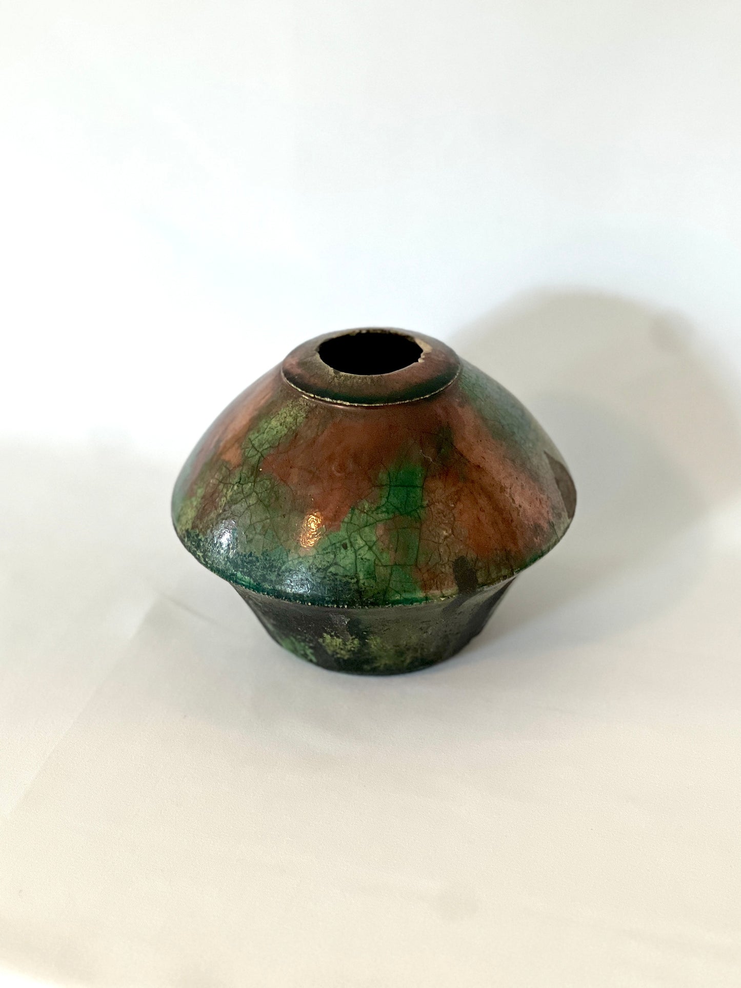 Late 20th Century Raku Vase