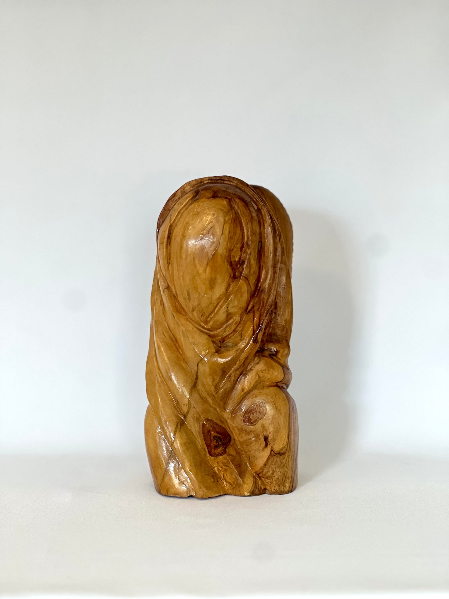 Virgin Mary Olivewood Bust