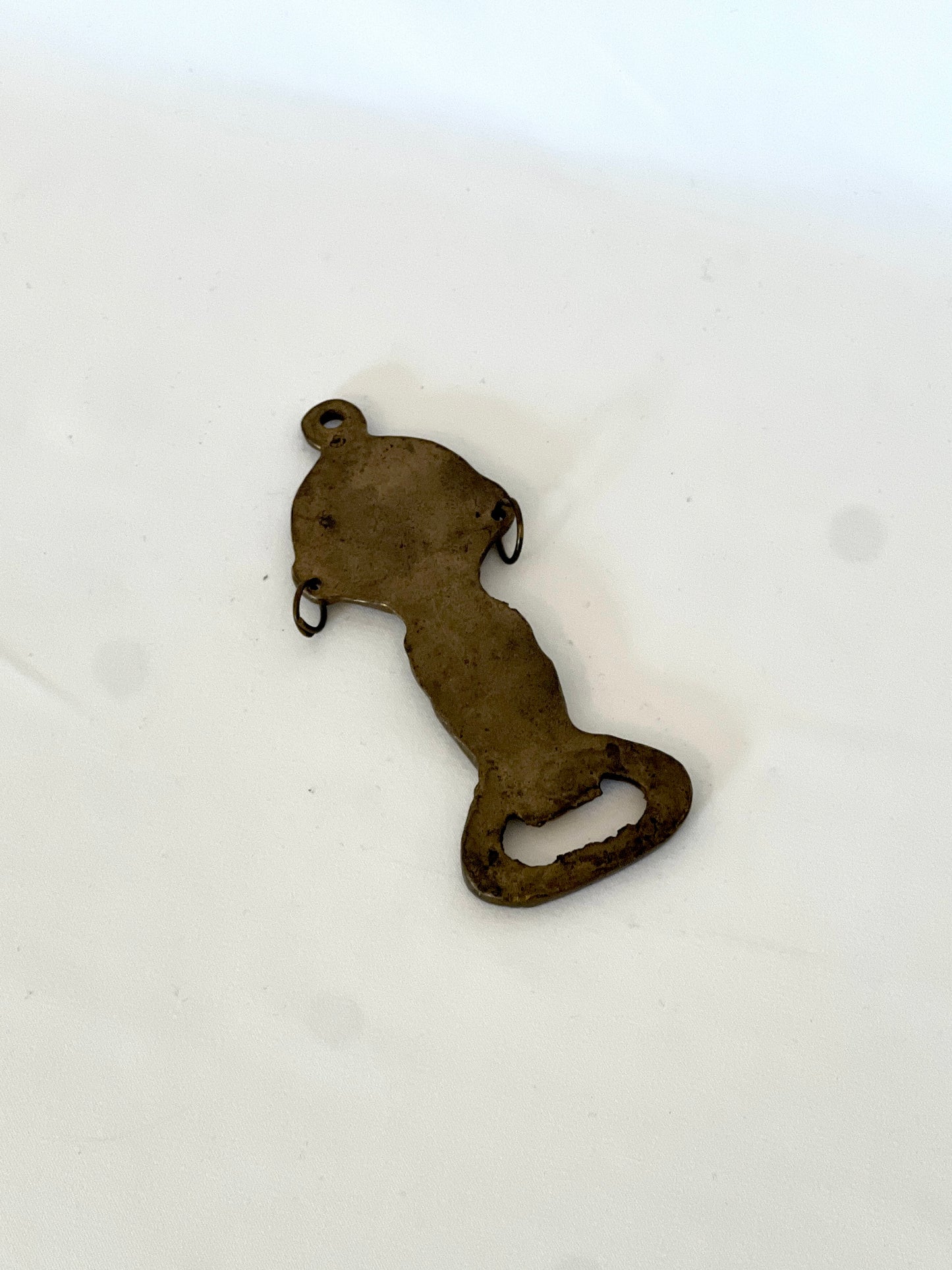 Vintage Aztec-Style Brass Bottle Opener