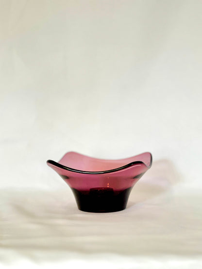Viking Glass Amethyst Candleholder