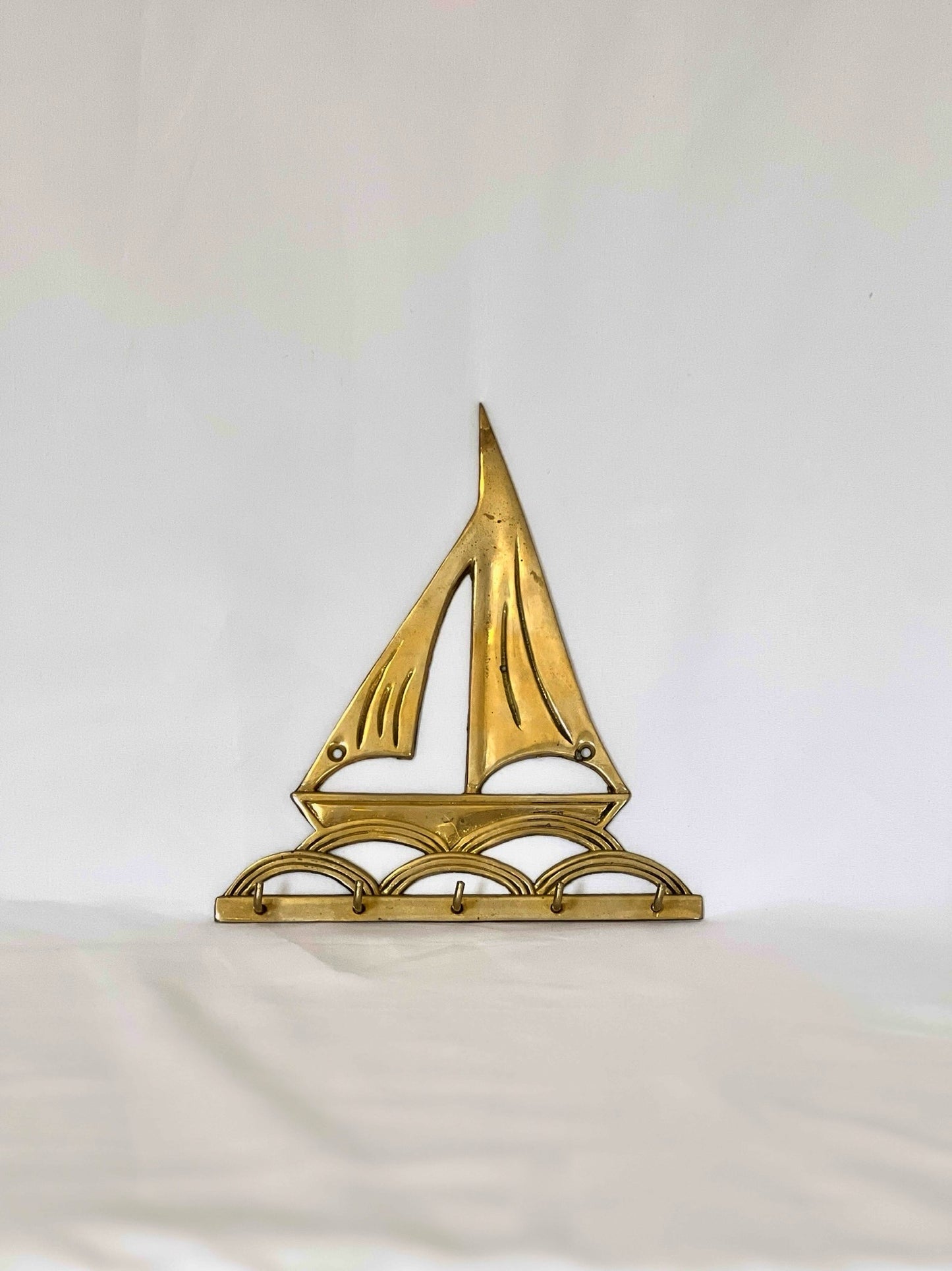 Brass Sailboat Key Holder