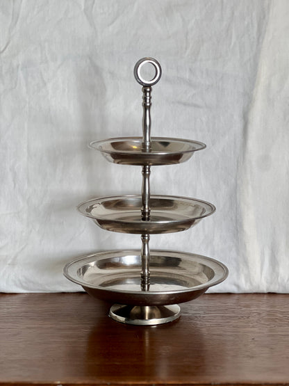 Tiered Silverplate Serving Stand