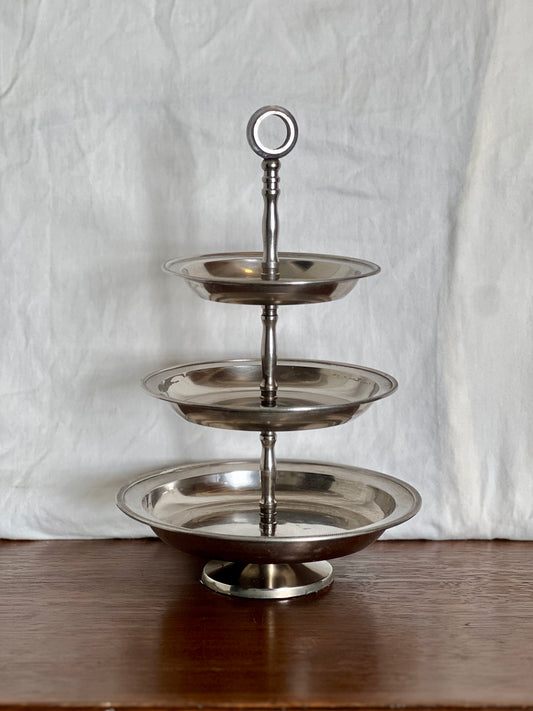 Tiered Silverplate Serving Stand