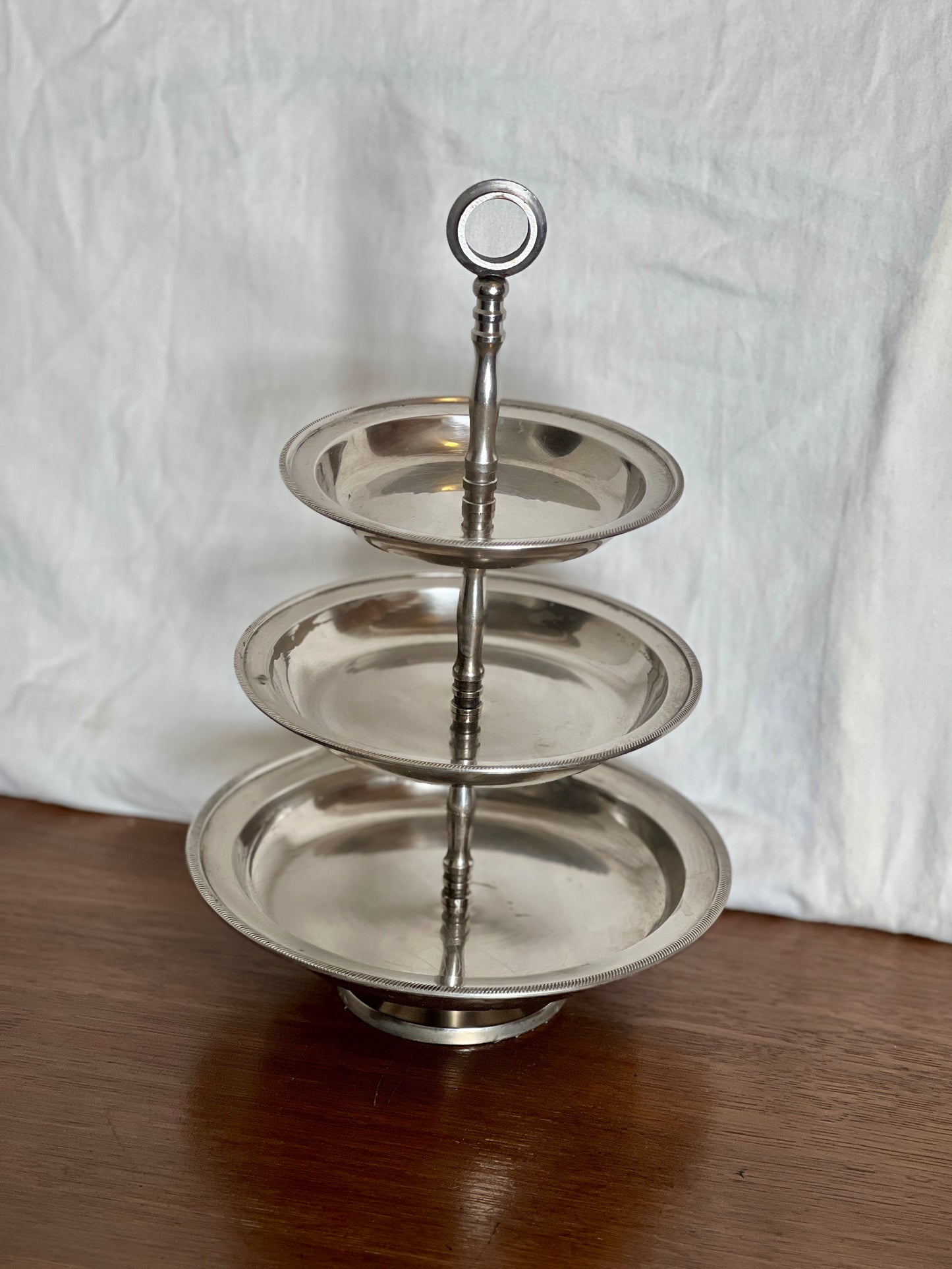Tiered Silverplate Serving Stand