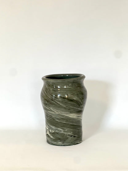 Painted Clay Vase