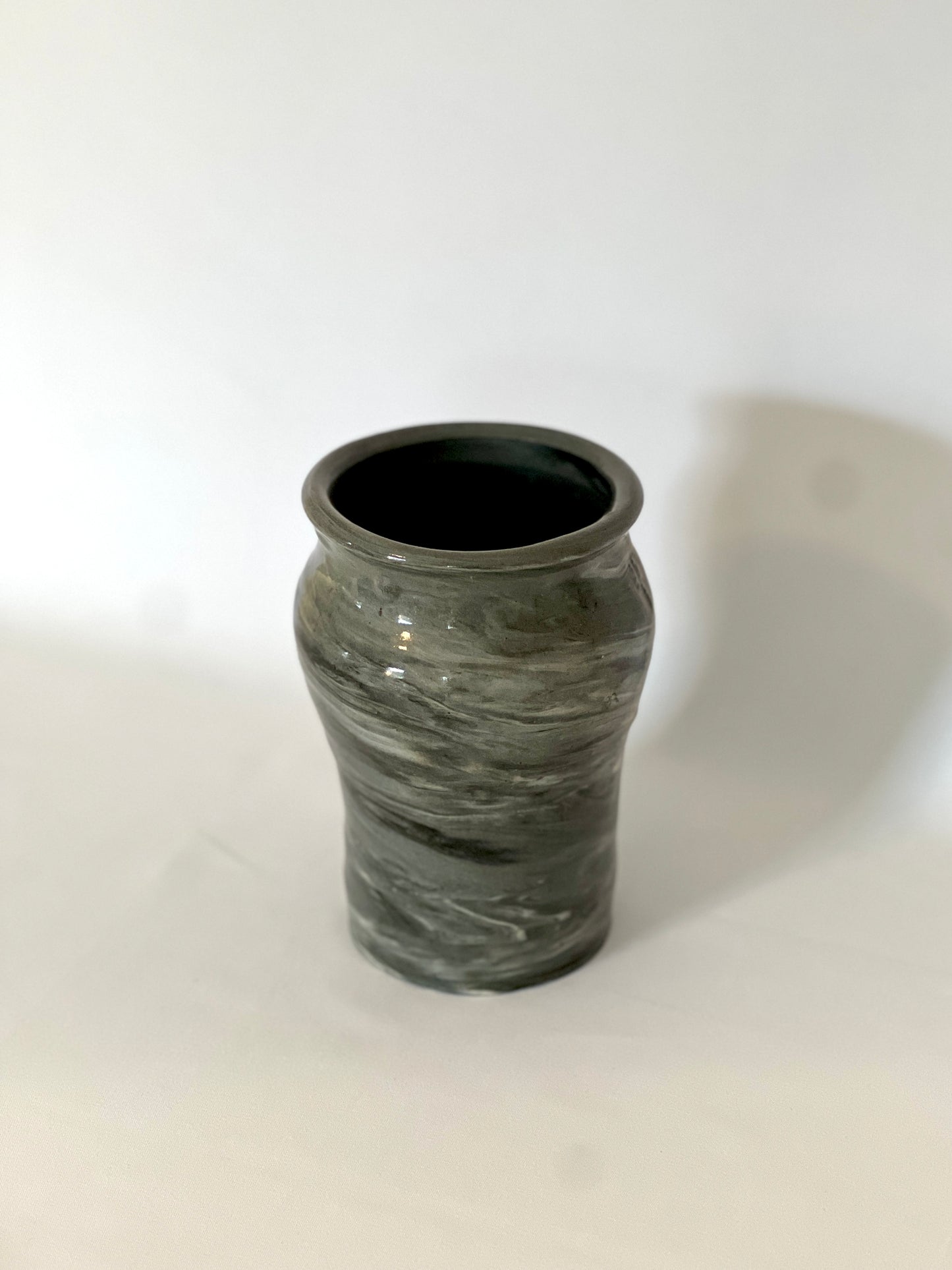 Painted Clay Vase