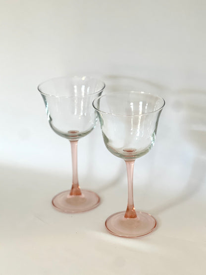 Cristal D'Arques Stemware Pair