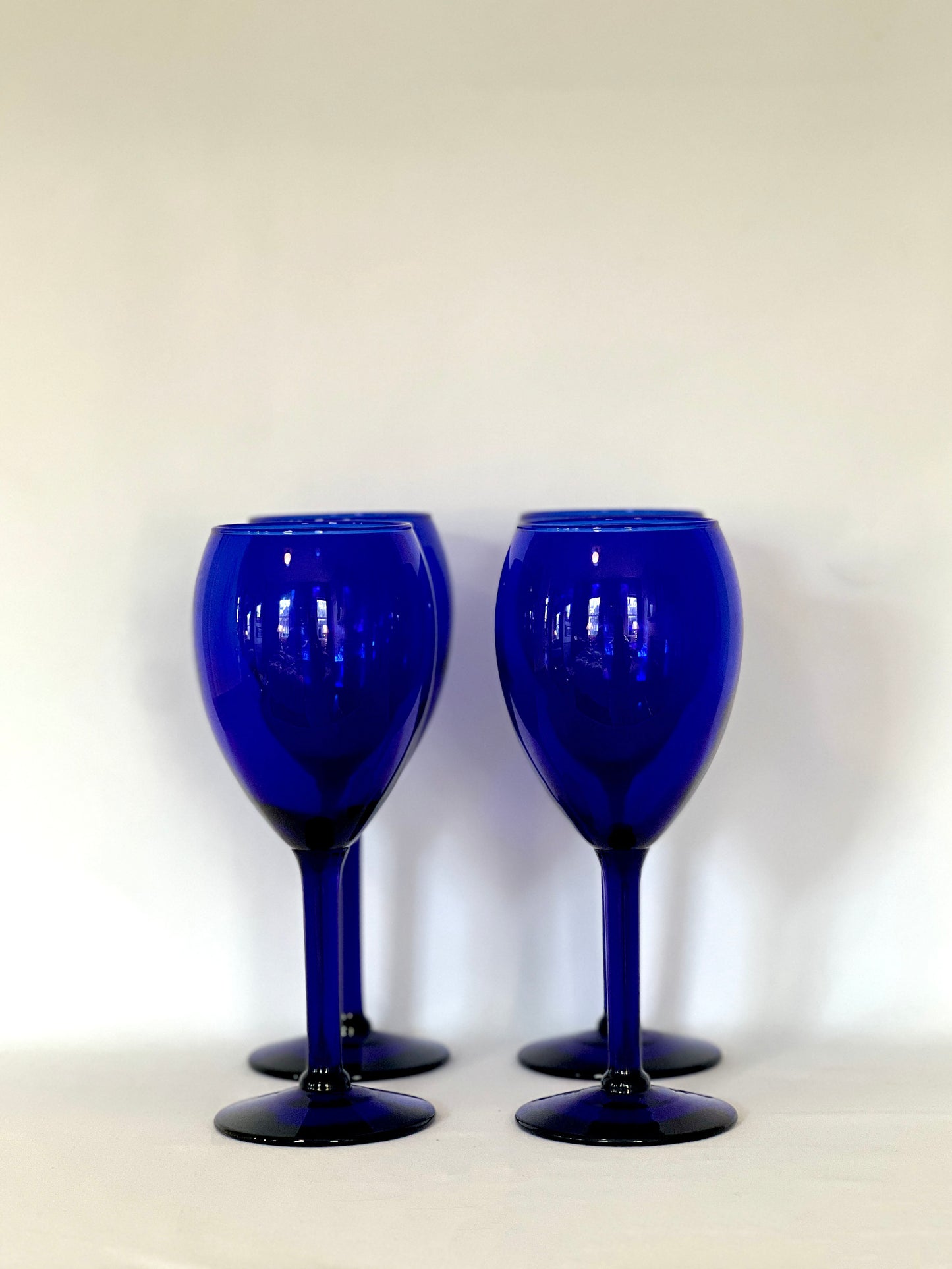 Cobalt Blue Wine Glass Set