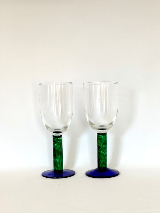Fostoria MCM Glass Pair