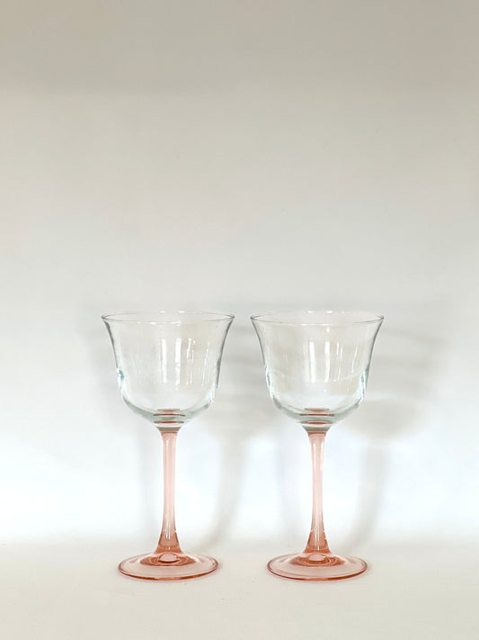 Cristal D'Arques Stemware Pair