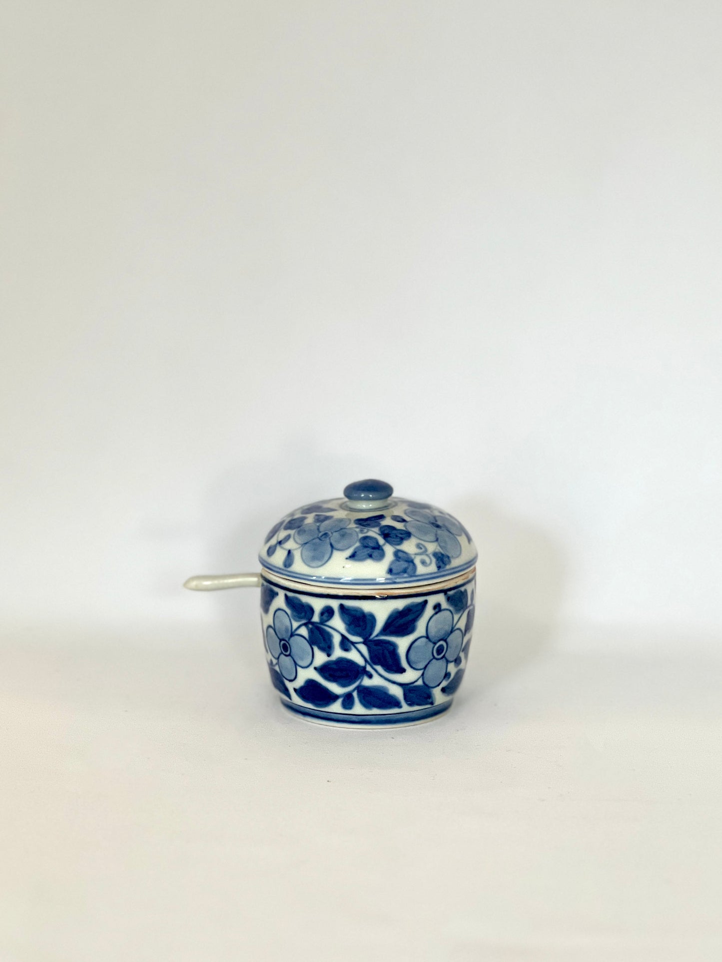 Handpainted Porcelain Lidded Sugar Bowl